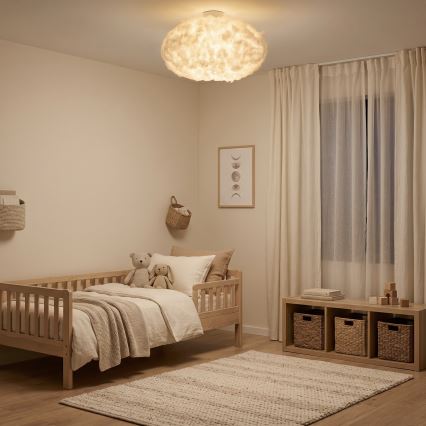 Brilagi - Plafoniera SOLEAIR 2xE27/40W/230V Ø 60 cm bianca