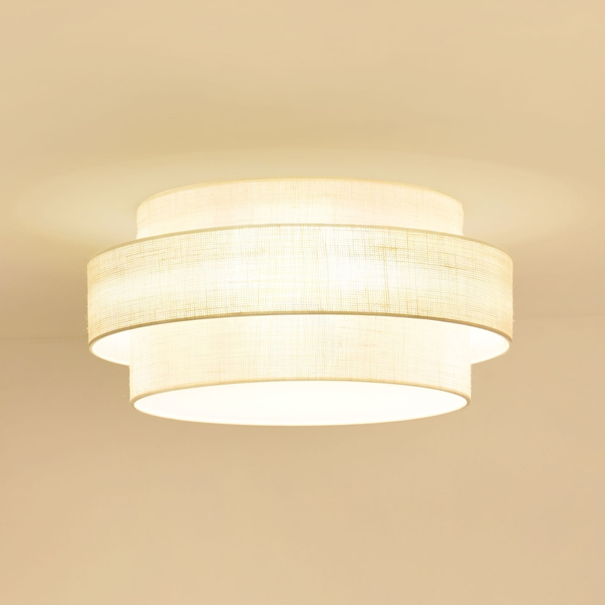 Brilagi - Plafoniera SPACE YUTE LED/12W/230V diametro 50 cm 3000K/4000K/6400K color crema