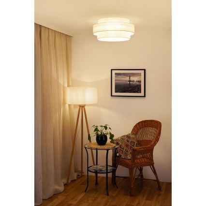 Brilagi - Plafoniera SPACE YUTE LED/12W/230V diametro 50 cm 3000K/4000K/6400K color crema