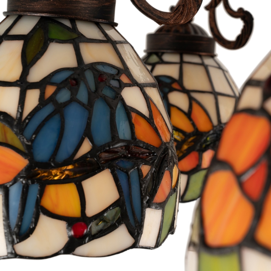 Brilagi - plafoniera Tiffany a vetri colorati JUNGLE 6xE27/60W/230V Ø 60 cm