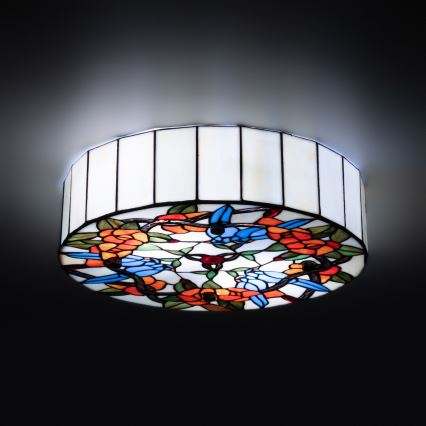 Brilagi - Plafoniera Tiffany in vetro colorato JUNGLE 3xE27/60W/230V diam. 40 cm