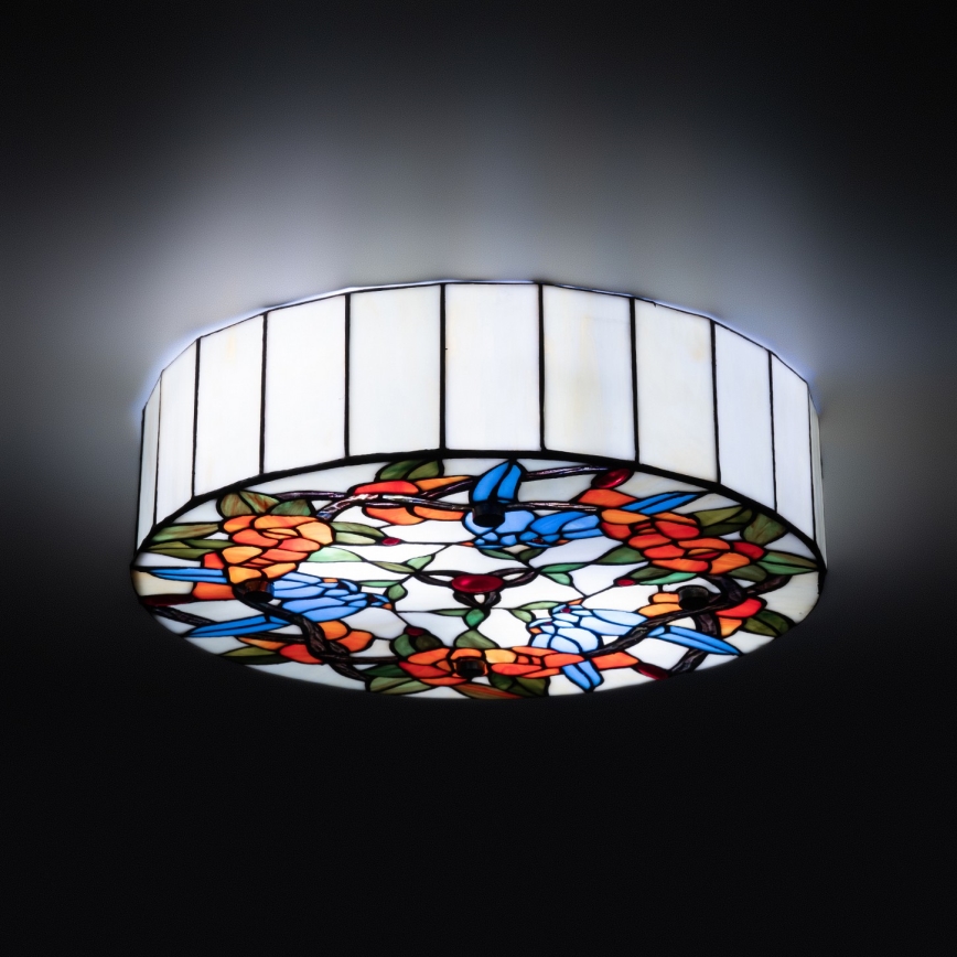 Brilagi - Plafoniera Tiffany in vetro colorato JUNGLE 3xE27/60W/230V diam. 40 cm