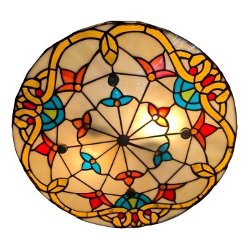 Brilagi - Plafoniera Tiffany in vetro colorato MIRABELLA 3xE27/60W/230V diam. 40 cm