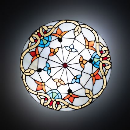 Brilagi - Plafoniera Tiffany in vetro colorato MIRABELLA 3xE27/60W/230V diam. 40 cm