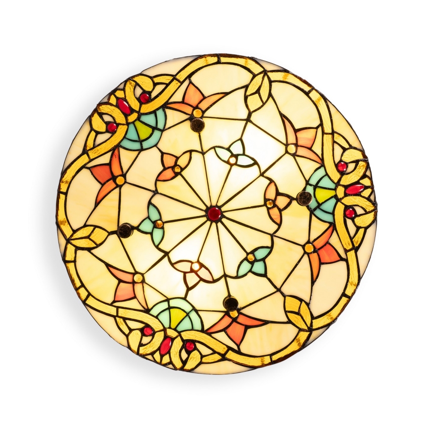 Brilagi - Plafoniera Tiffany in vetro colorato MIRABELLA 3xE27/60W/230V diam. 40 cm