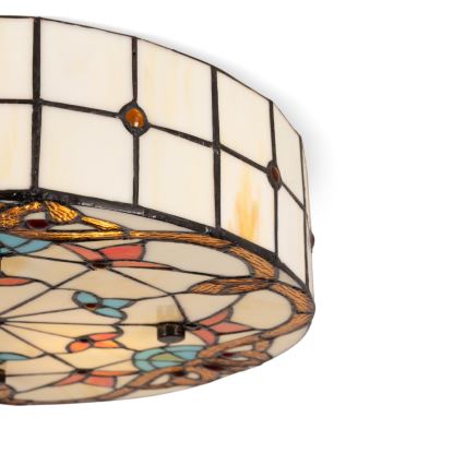 Brilagi - Plafoniera Tiffany in vetro colorato MIRABELLA 3xE27/60W/230V diam. 40 cm
