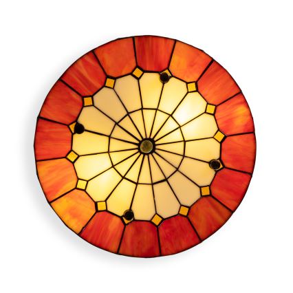 Brilagi - plafoniera Tiffany in vetro colorato SIENNA 3xE27/60W/230V Ø 40 cm