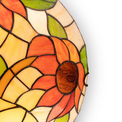 Brilagi - Plafoniera Tiffany in vetro colorato SUNFLOWER 2xE27/60W/230V Ø 40 cm