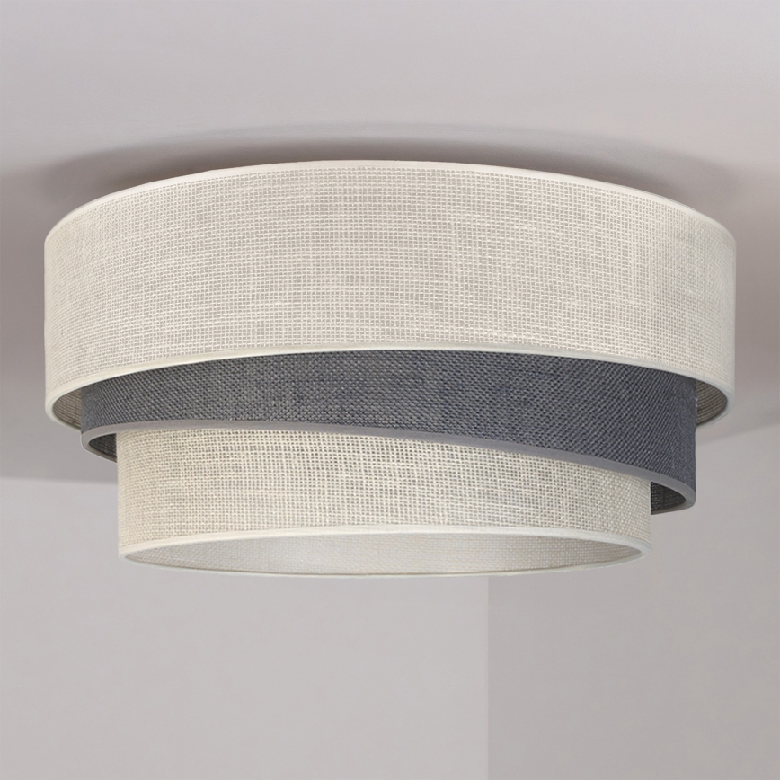 Brilagi - Plafoniera TRIO 1xE27/60W/230V Ø 40 cm crema/grigio