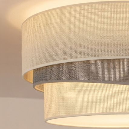 Brilagi - Plafoniera TRIO 1xE27/60W/230V Ø 40 cm crema/grigio