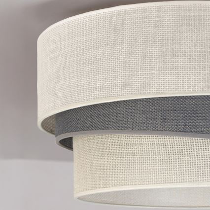 Brilagi - Plafoniera TRIO 1xE27/60W/230V Ø 40 cm crema/grigio
