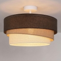 Brilagi - Plafoniera TRIO 1xE27/60W/230V Ø 40 cm marrone/beige/bianco