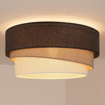 Brilagi - Plafoniera TRIO 1xE27/60W/230V Ø 40 cm marrone/beige/bianco