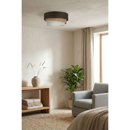 Brilagi - Plafoniera TRIO 1xE27/60W/230V Ø 40 cm marrone/beige/bianco