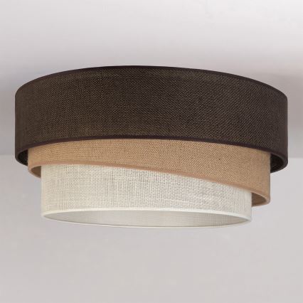 Brilagi - Plafoniera TRIO 1xE27/60W/230V Ø 40 cm marrone/beige/bianco