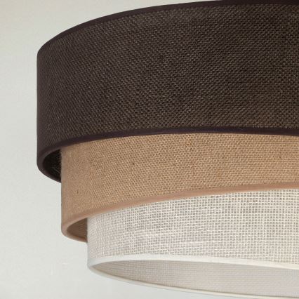 Brilagi - Plafoniera TRIO 3xE27/60W/230V Ø 60 cm marrone/beige/bianco