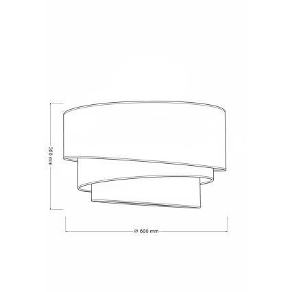 Brilagi - Plafoniera TRIO 3xE27/60W/230V Ø 60 cm marrone/beige/bianco