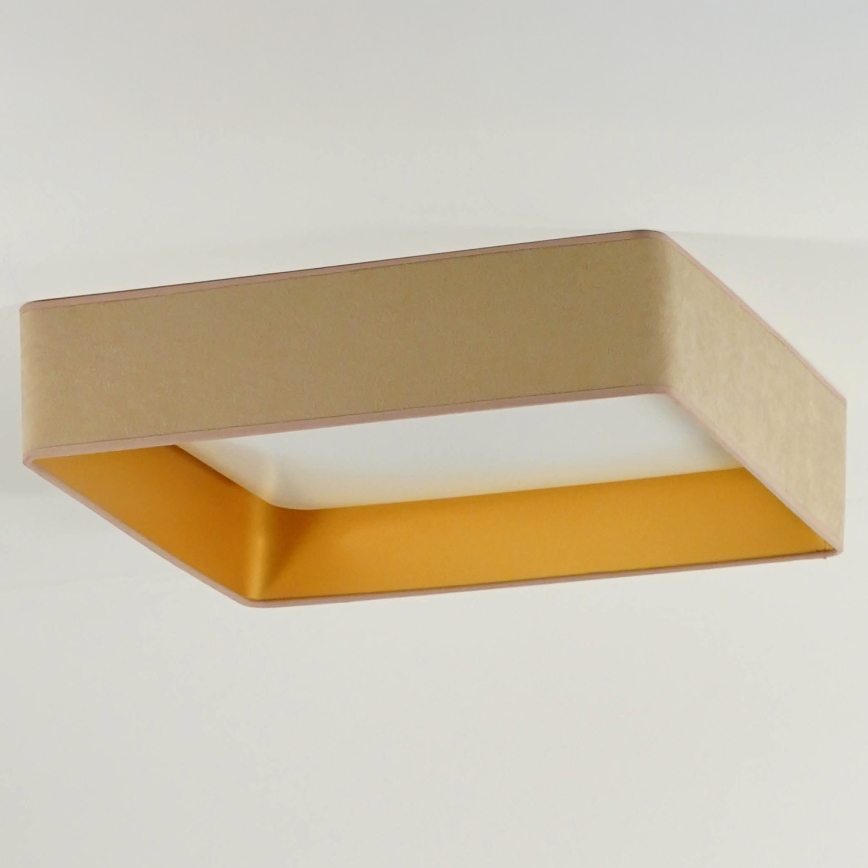 Brilagi - Plafoniera VELVET SQUARE LED/24W/230V 43x43 cm beige