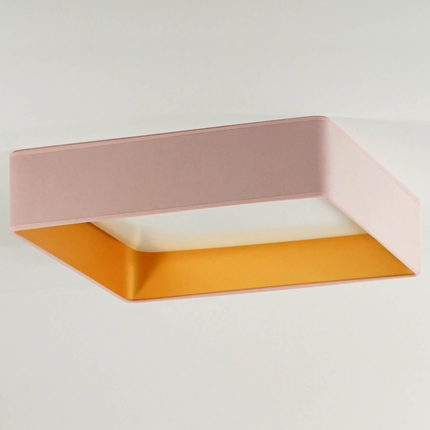 Brilagi - Plafoniera VELVET SQUARE LED/24W/230V 43x43 cm rosa