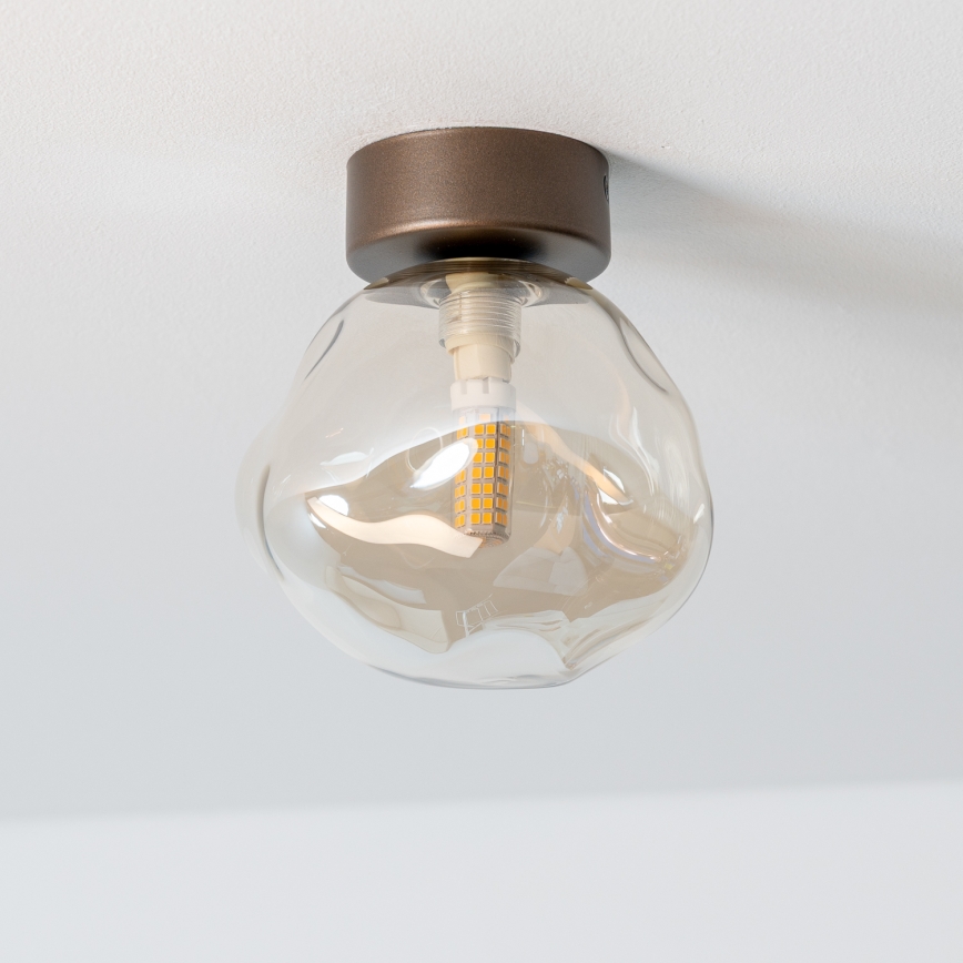 BRILAGI - Plafoniera VULCANO 1xG9/8W/230V bronzo/beige fumé