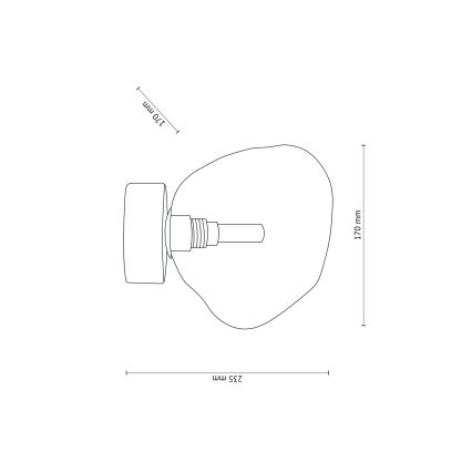 Brilagi - Plafoniera VULCANO 1xG9/8W/230V marrone/beige fumé