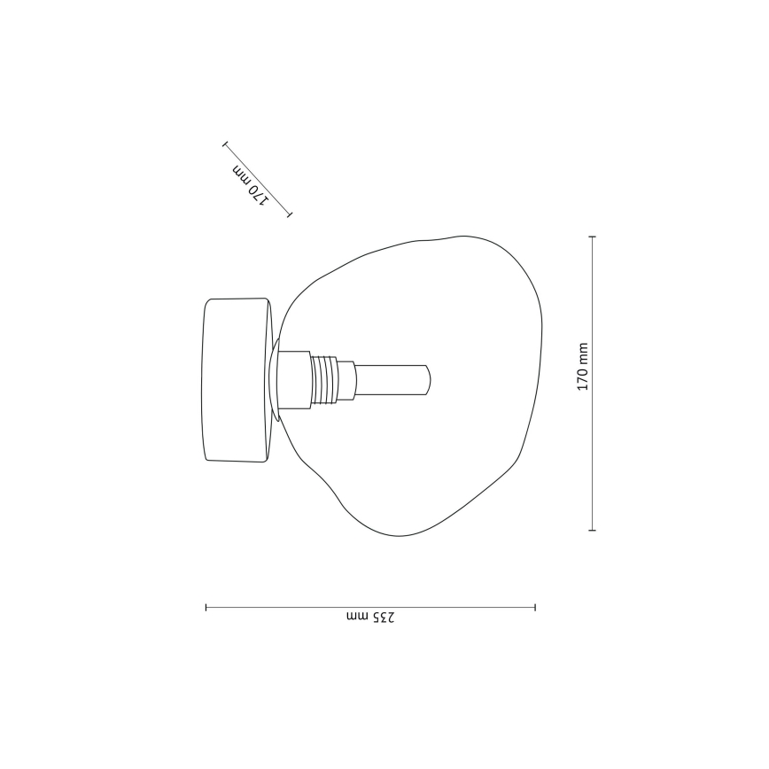 Brilagi - Plafoniera VULCANO 1xG9/8W/230V marrone/beige fumé