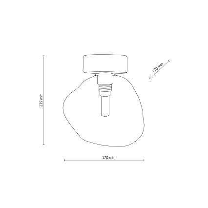 Brilagi - Plafoniera VULCANO 1xG9/8W/230V nero/nero fumé