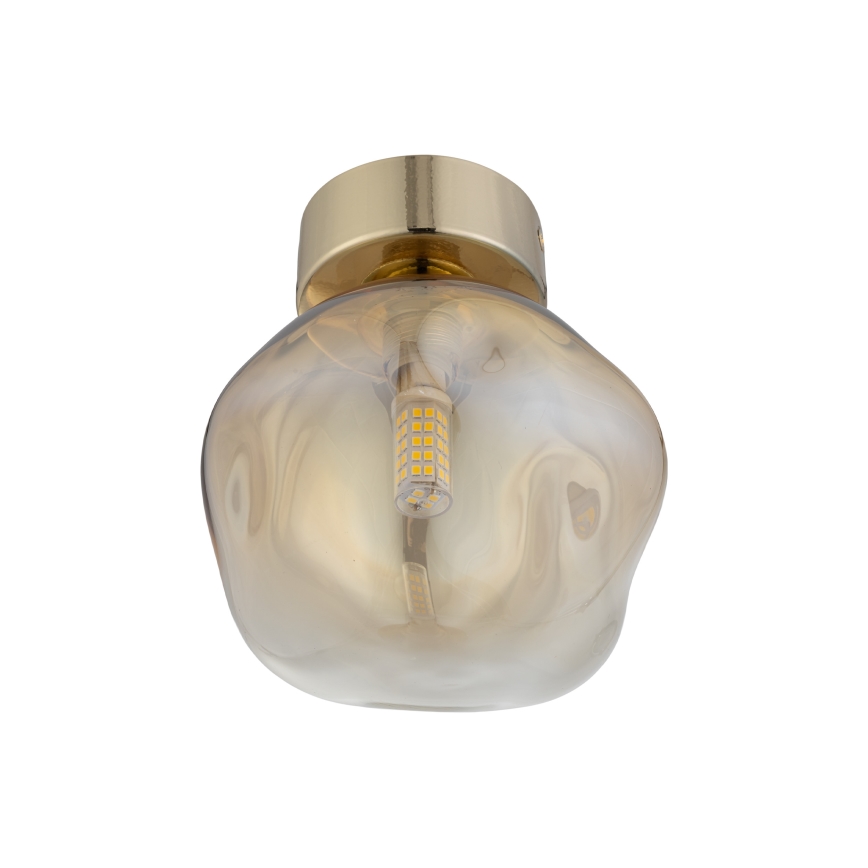 Brilagi - Plafoniera VULCANO 1xG9/8W/230V oro/beige fumé