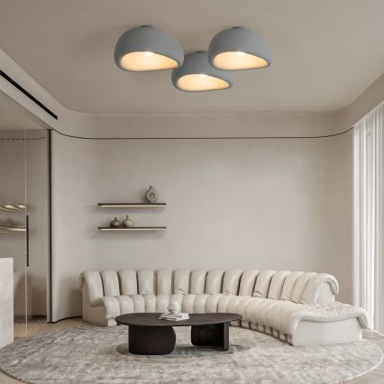 BRILAGI - Plafoniera WABI SABI 1xE27/60W/230V Ø 40 cm grigio