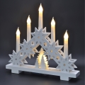BRILAGI - Portacandele natalizio LED 5xLED/2xAA bianco