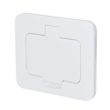 Brilagi - Presa da incasso a pavimento per esterni IP55, bianca, rettangolare