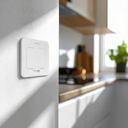 Brilagi - Presa da incasso a pavimento per esterni IP55, bianca, rettangolare