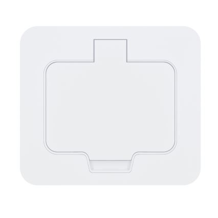 Brilagi - Presa da incasso a pavimento per esterni IP55, bianca, rettangolare