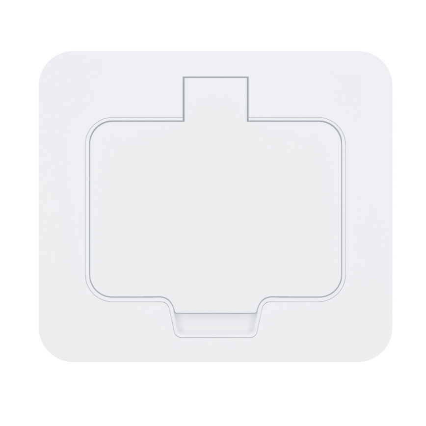 Brilagi - Presa da incasso a pavimento per esterni IP55, bianca, rettangolare