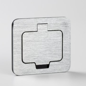Brilagi - Presa da incasso per cucina INBOX IP55, cromo opaco, rettangolare