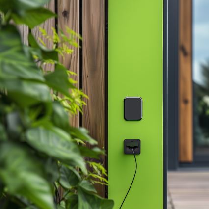 Brilagi - Presa da pavimento incassata per esterni IP55, nera, rettangolare