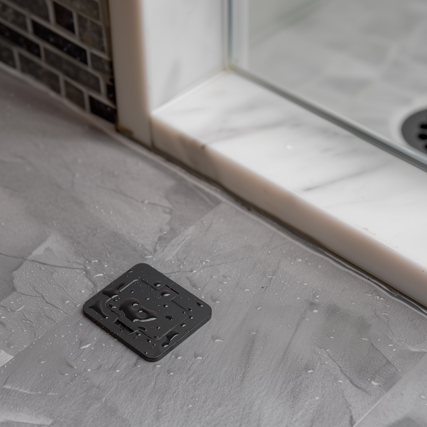 Brilagi - Presa da pavimento incassata per esterni IP55, nera, rettangolare