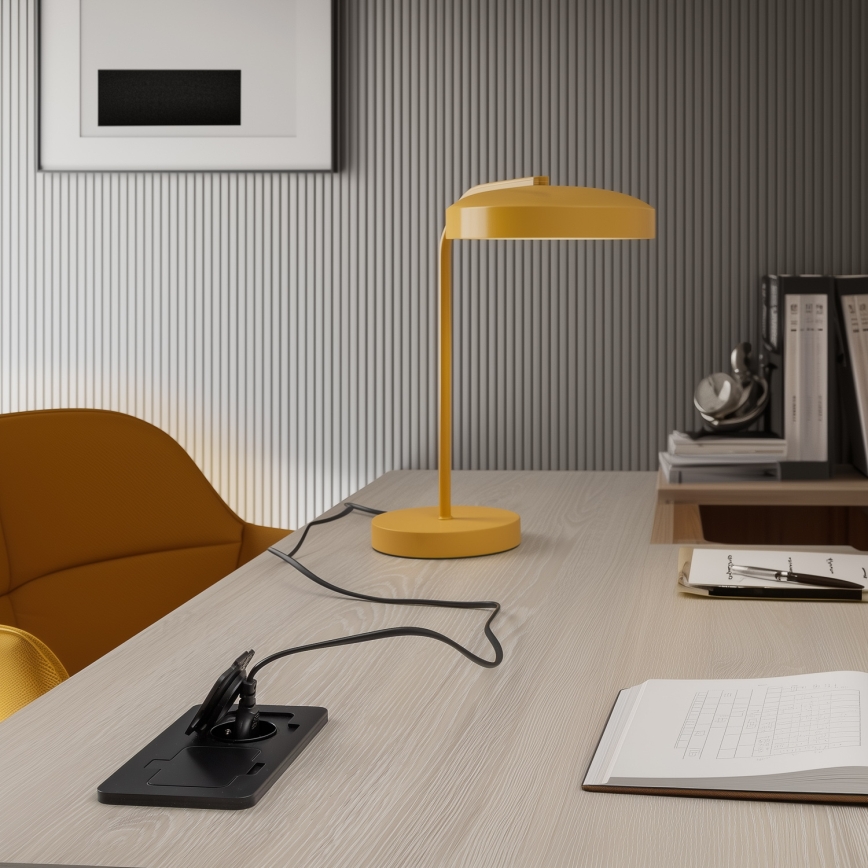 Brilagi - Presa doppia da incasso per pavimento da esterno IP55, nera, rettangolare