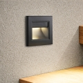 Brilagi - Segnapasso LED STEP LIGHT, 1,5 W, 230 V, IP44, nero