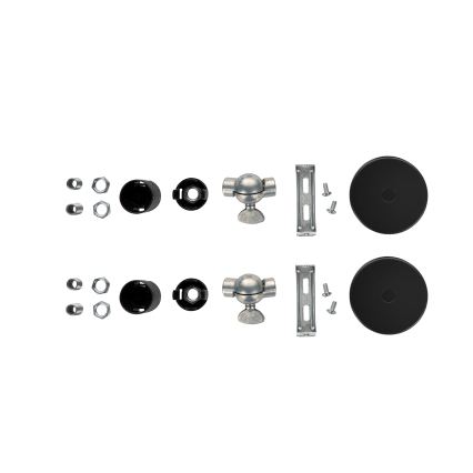 Brilagi - Set 2x applique WABI SABI 1xE14/40W/230V nera