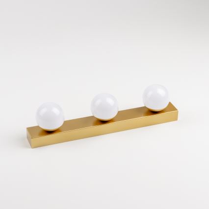 BRILAGI - Set di 2 applique da bagno LED HOLLYWOOD 3xLED/3W/230V 39 cm IP44 dorate