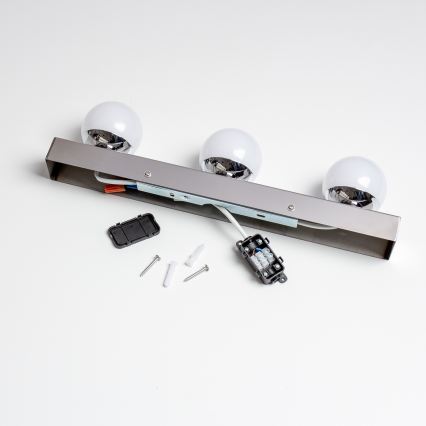 BRILAGI - Set da 2 applique da bagno HOLLYWOOD 3xLED/3W/230V 39 cm IP44 cromo lucido