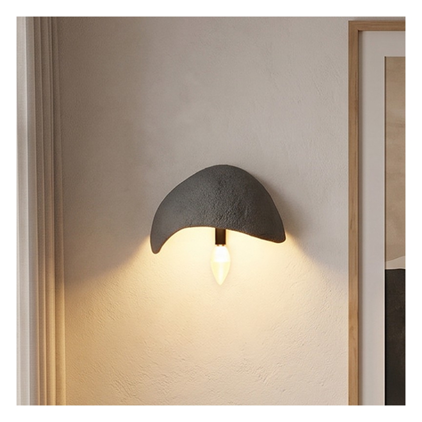 Brilagi - Set da 2 lampade da parete WABI SABI 1xE14/40W/230V grigie