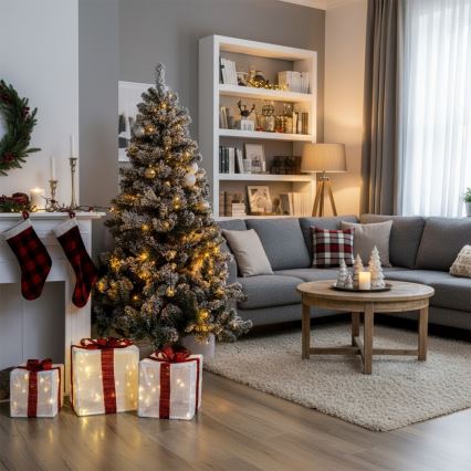 Brilagi - Set da 3 decorazioni natalizie LED per esterni LED/2,6W/3xAA IP44 idee regalo