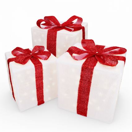 Brilagi - Set da 3 decorazioni natalizie LED per esterni LED/2,6W/3xAA IP44 idee regalo