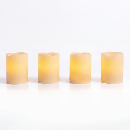BRILAGI - Set da 4 candele LED (1x CR2032) colore crema