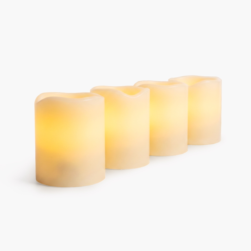 BRILAGI - Set da 4 candele LED (1x CR2032) colore crema