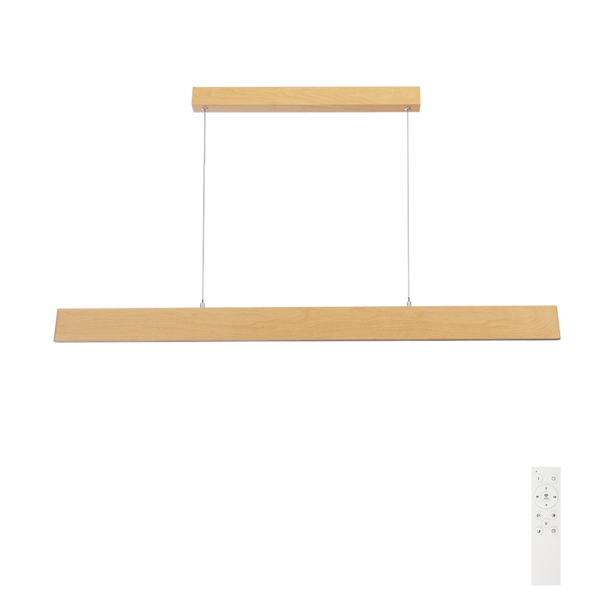 Brilagi - Lampadario dimmerabile a sospensione su cavo SLIMLINE LED/40W/230V 3000-6000K finitura rovere + telecomando