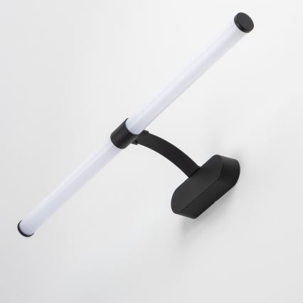 Brilagi - TUBEO Specchio da bagno con luce LED 2 in 1 LED/8W/230V 60 cm IP44 Nero