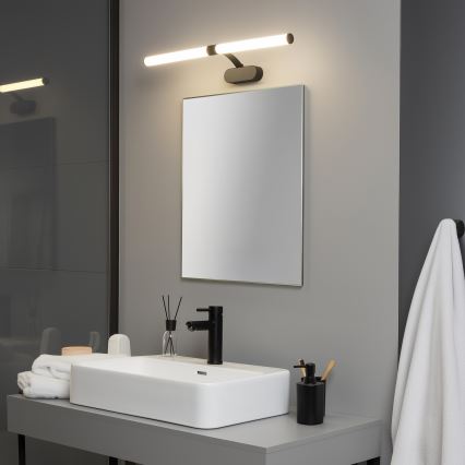 Brilagi - TUBEO Specchio da bagno con luce LED 2 in 1 LED/8W/230V 60 cm IP44 Nero